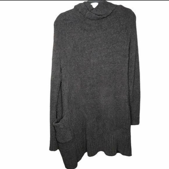 Woven Heart Sweaters - Woven Heart Charcoal Women's Cardigan